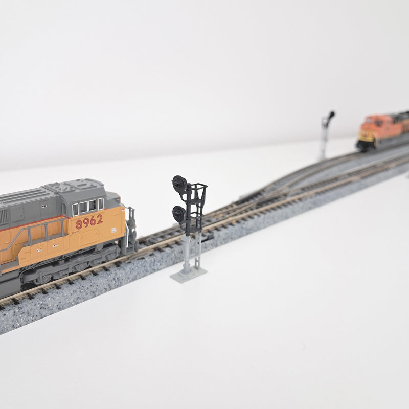 N Scale G-Type Signal Turnout Set Freestanding NO LED'S