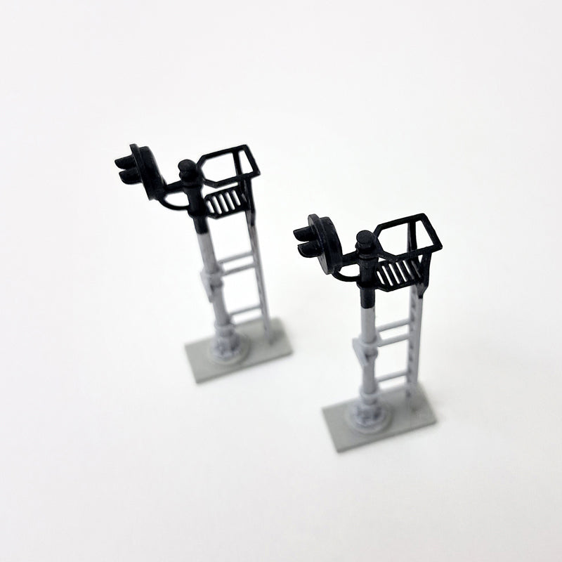 N Scale G-Type Block Signal Set Freestanding NO LED'S