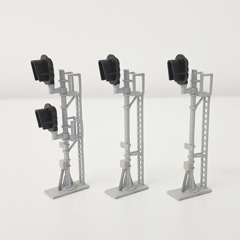 N Scale Modern Snow Hood D-Type Signal Turnout Set Freestanding NO LED's