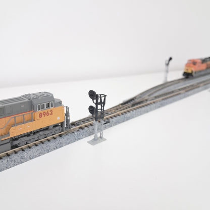 N Scale G-Type Signal Turnout Set Freestanding NO LED'S