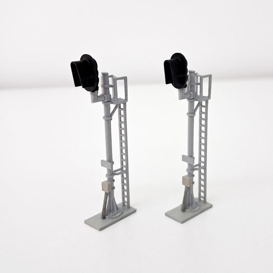 N Scale Modern Snow Hood D-Type Block Signal Set Freestanding NO LED'S