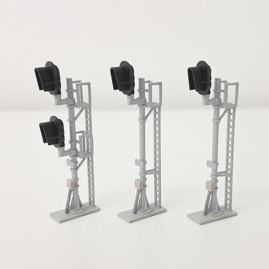 N Scale Modern Snow Hood D-Type Signal Turnout Set Freestanding NO LED's