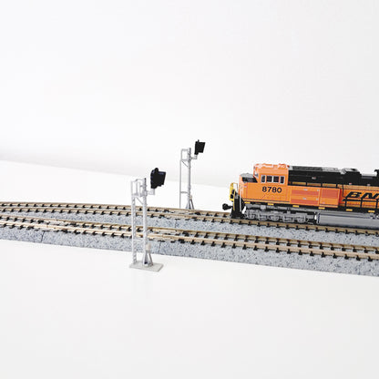 N Scale Modern Snow Hood D-Type Signal Turnout Set Freestanding NO LED's